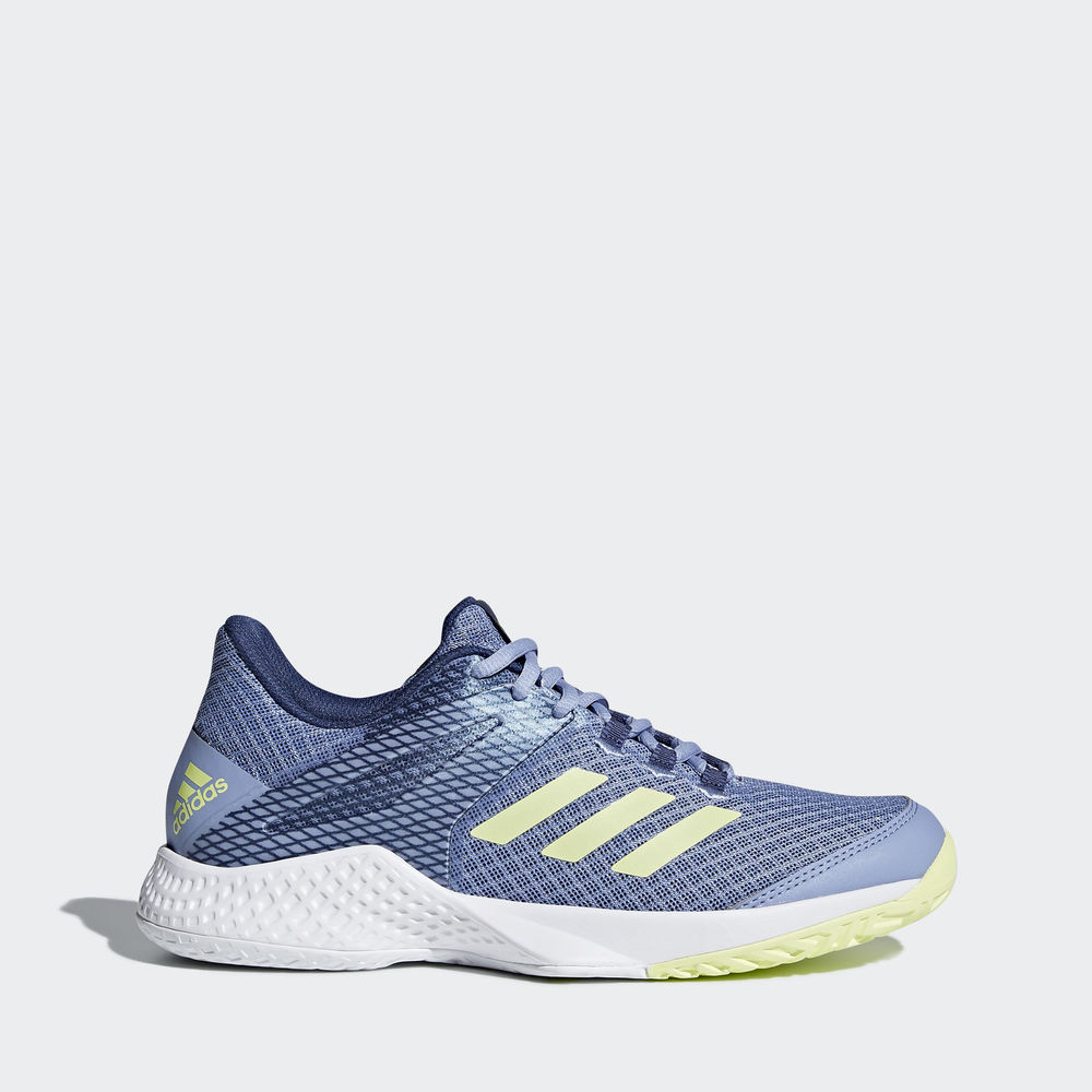 Adidas Adizero Club - παπούτσια τένις γυναικεια - Μπλε/Κίτρινα,Μέγεθος: EU 36 – 54 2/3 (604JHSFI)